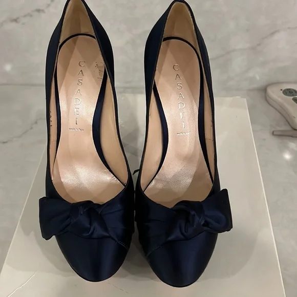 Casadei Satin Platform Shoe - Picture 2 of 5